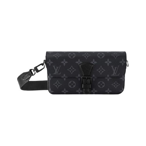 Louis Vuitton Montsouris Wearable Black Wallet