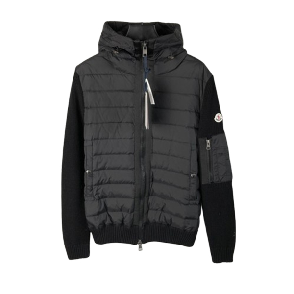 MONCLER Maglione Tricot Hooded Down Knit Jacket Coat - MC141