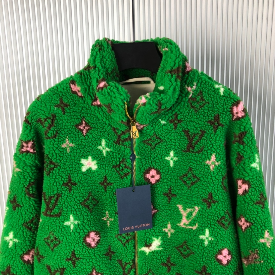 Louis Vuitton Monogram Fleece Green Jacket - LVC045
