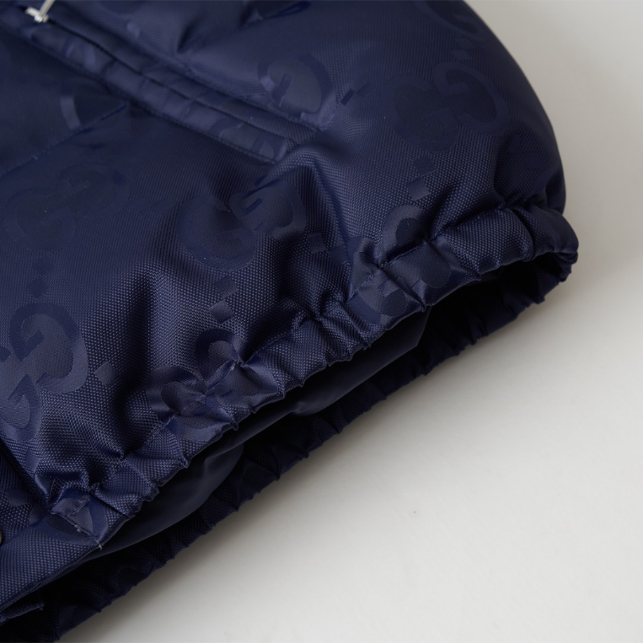 GUCCI Jumbo Canvas Down Blue Jacket - GCJ051