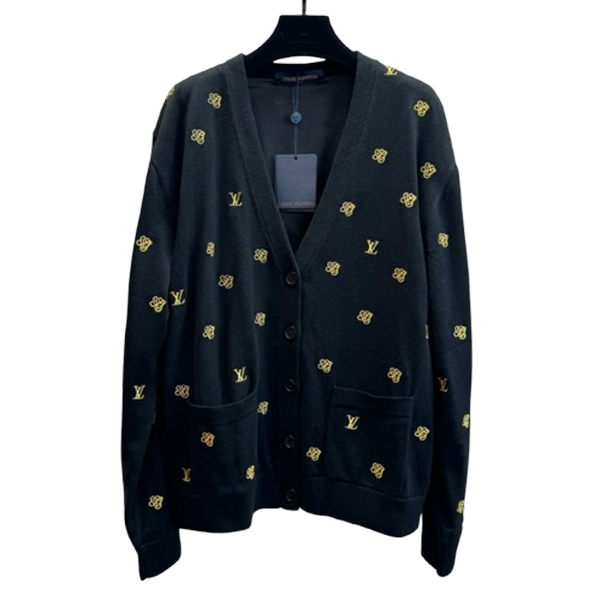 Louis Vuitton 'LV' Black Coat - LVC048