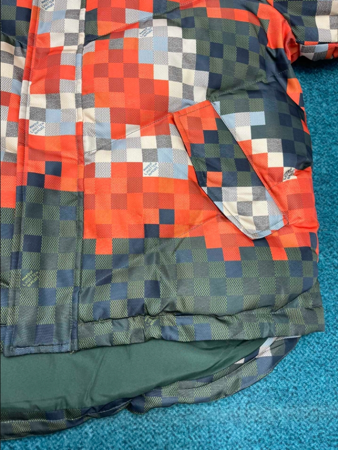 Louis Vuitton Damoflage Khaki Orange Coat - LVC049