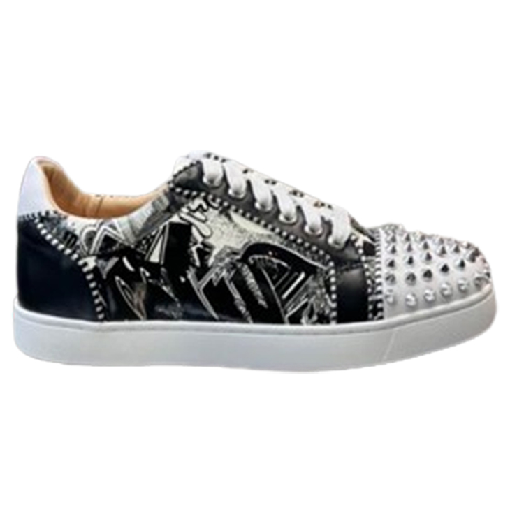 Christian Louboutin Casual Rivet Low Top Spikes Flats Sneaker - CLS045