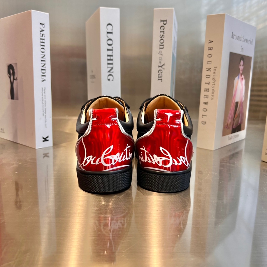 Christian Louboutin Version Black Red Sneaker - CLS037