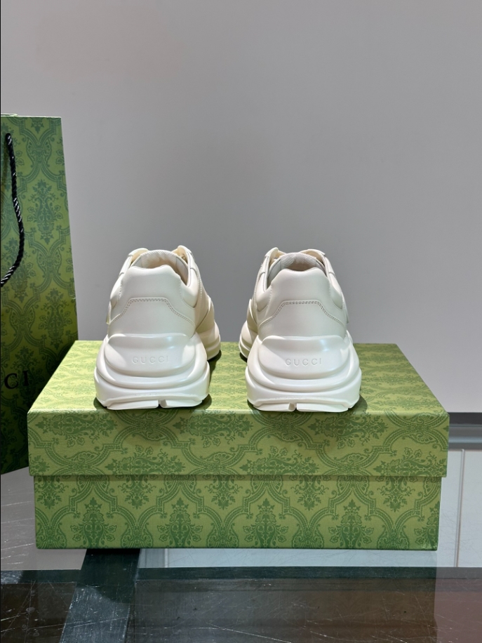 Gucci Rhyton White Leather Sneaker - GCC173