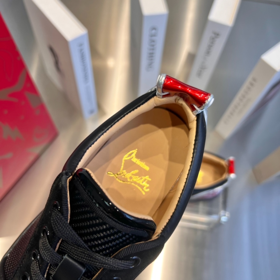Christian Louboutin Version Black Red Sneaker - CLS037