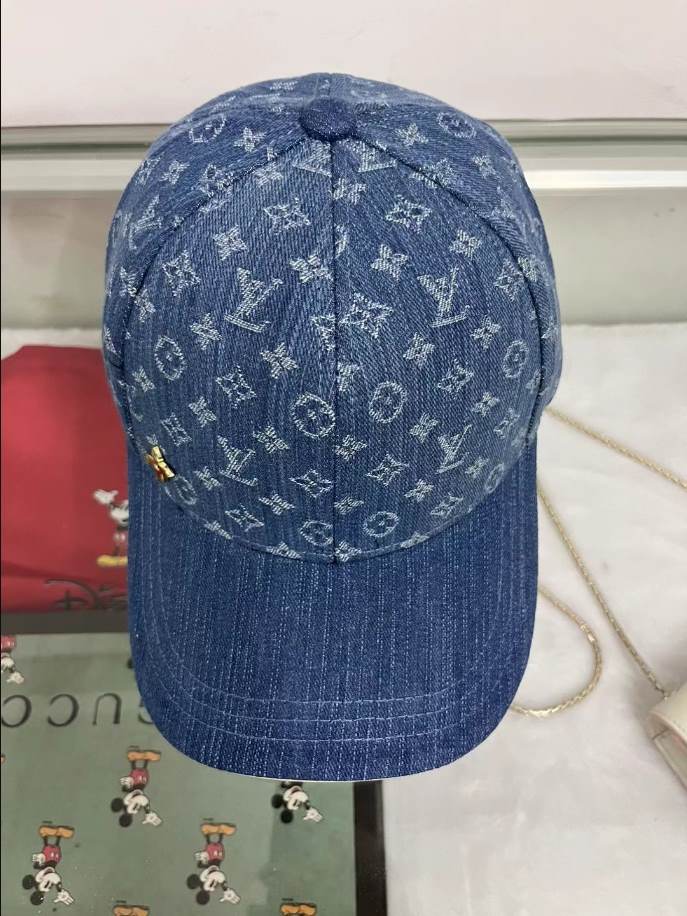 Louis Vuitton Monogram Cap Blue Hats - LVC004