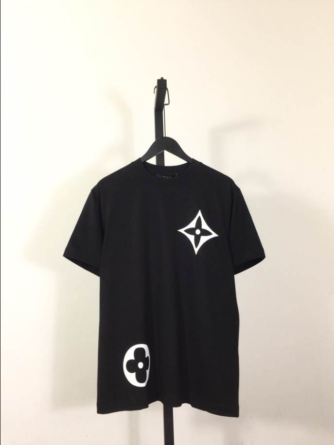 Louis Vuitton Flower Logo Shirt Black - LVTS081