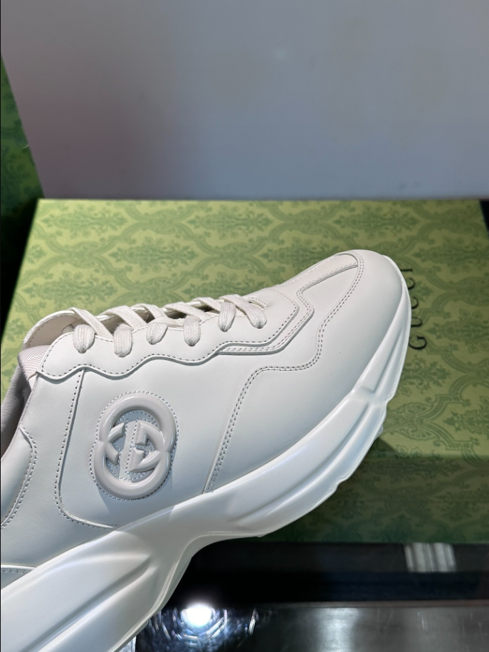 Gucci Rhyton White Leather Sneaker - GCC173