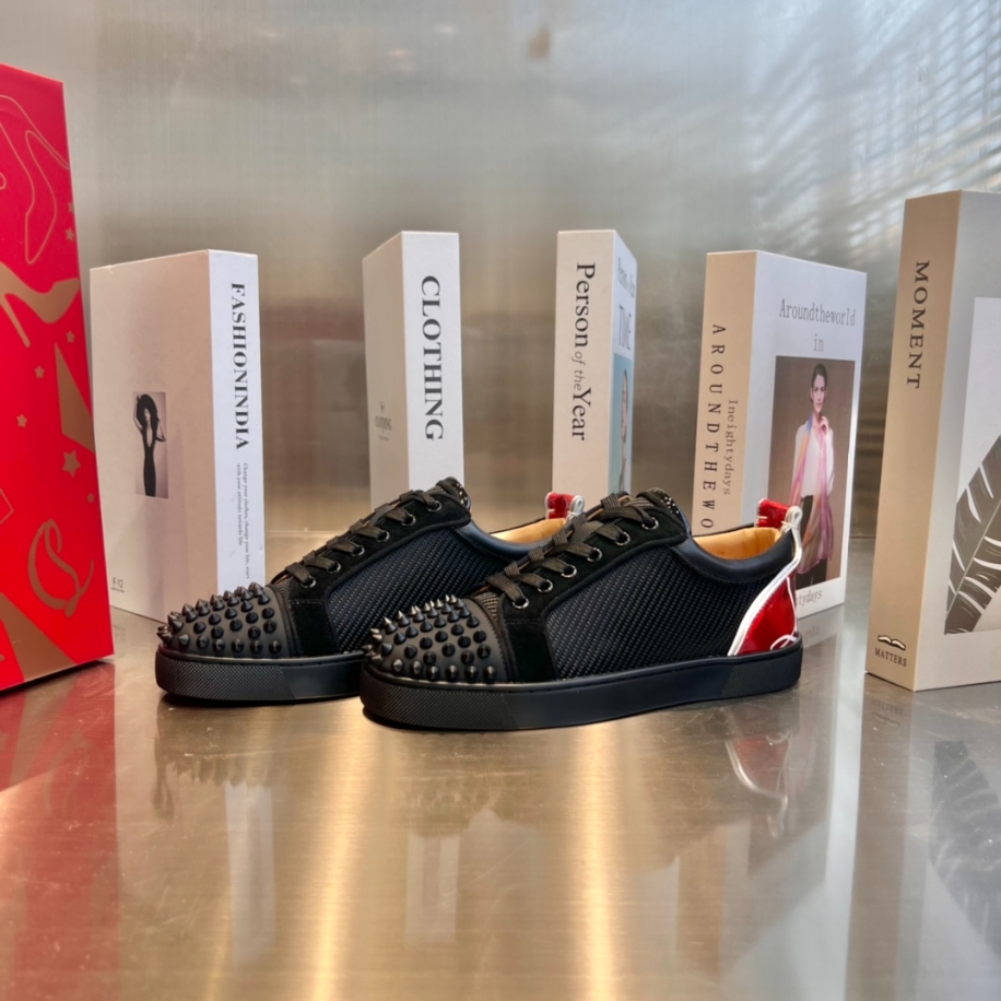 Christian Louboutin Version Black Red Sneaker - CLS037