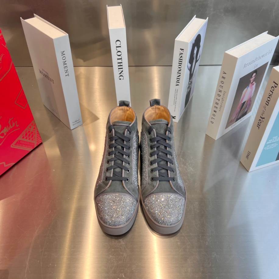 Christian Louboutin Grey Silver Sneaker - CLS054
