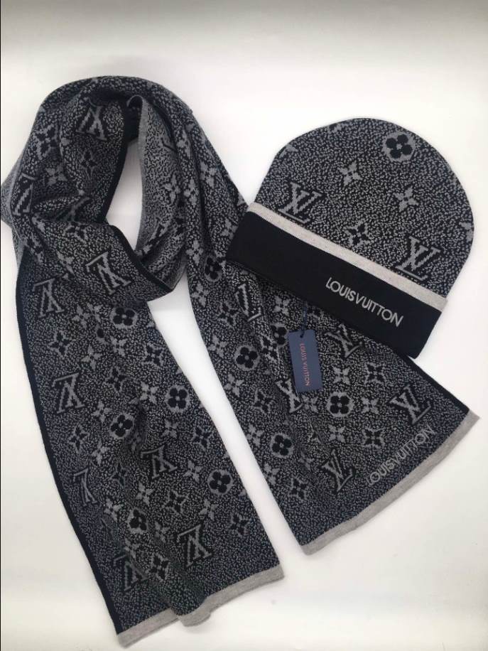 Louis Vuitton Monogram Eclipse Grey Hats - LVC014