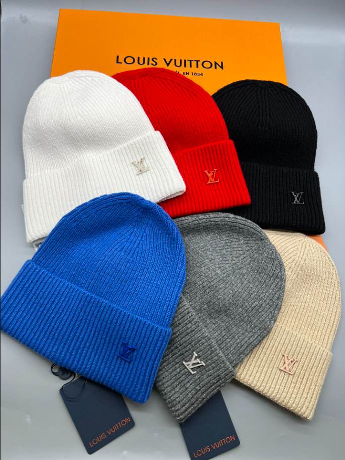 Louis Vuitton Ahead Cream Beanie Hats - LVC011