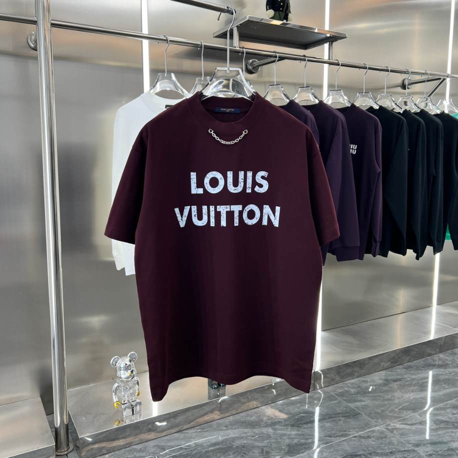 Louis Vuitton Black Short Sleeve Shirt - LVTS077