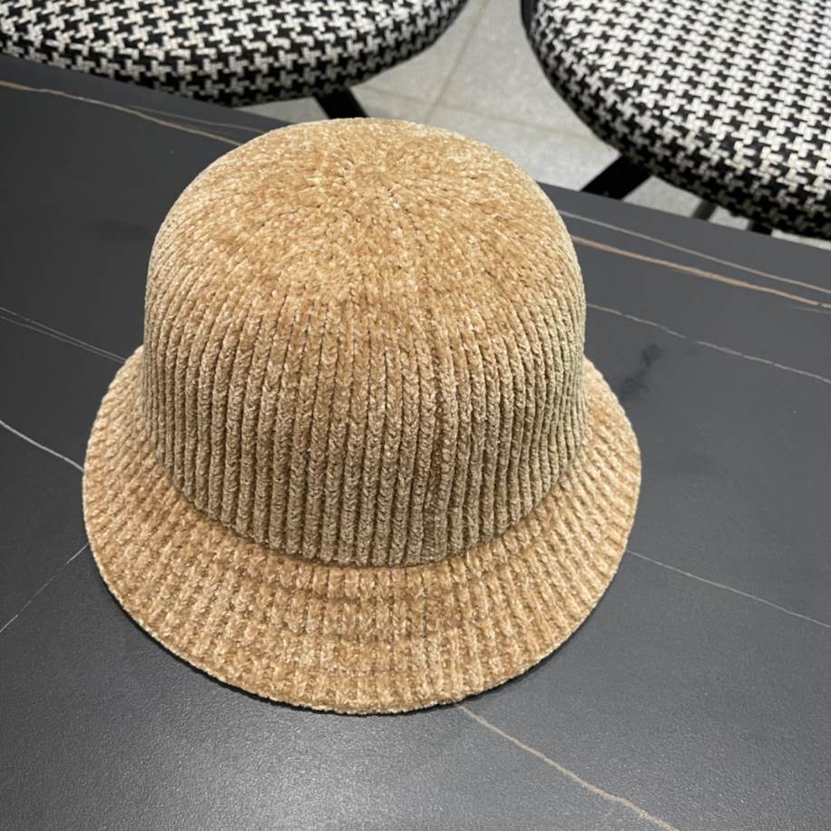 Louis Vuitton Bucket Corduroy Dome Light Brown Hats - LVC006
