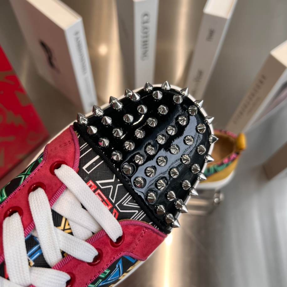 Christian Louboutin Louis Junior Spikes Multicolor Sneaker - CLS043