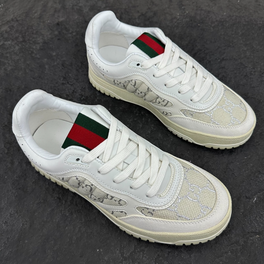 Gucci Re-Web Sneaker 'GG Canvas - Beige White' - GCC158