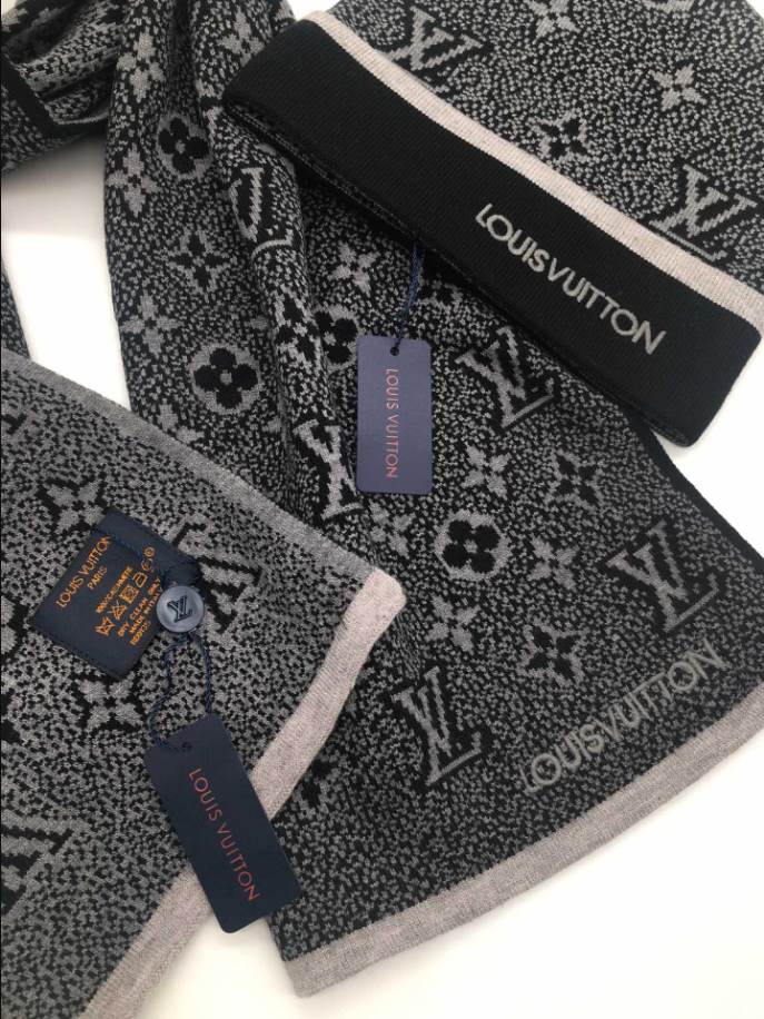 Louis Vuitton Monogram Eclipse Grey Hats - LVC014