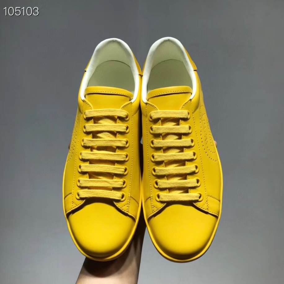 Gucci Ace Interlocking G - Light Yellow Sneakers - GCC229