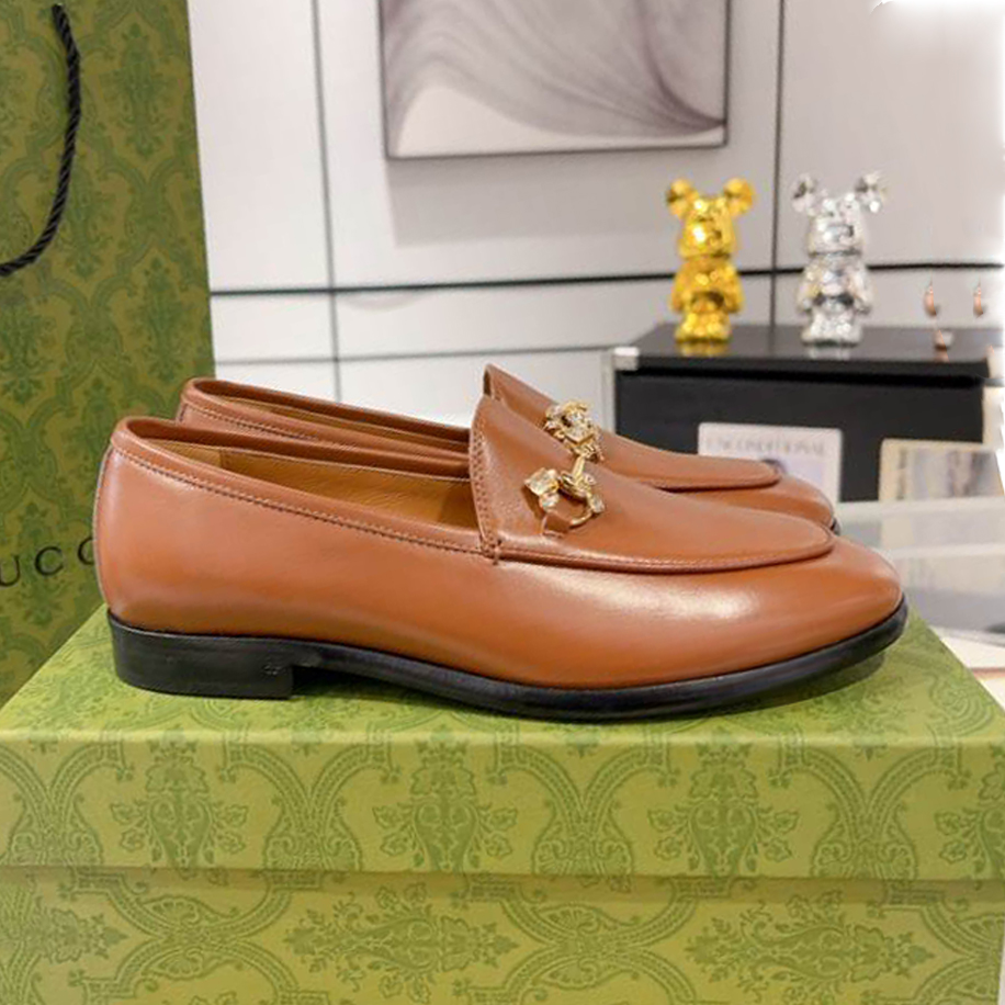 Gucci Jordaan Brown Loafer - GL068