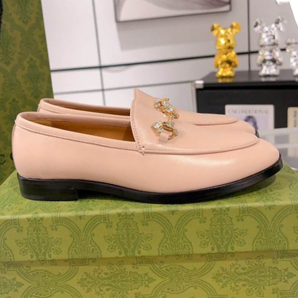 Gucci Jordaan Pink Leather Loafer - GL072