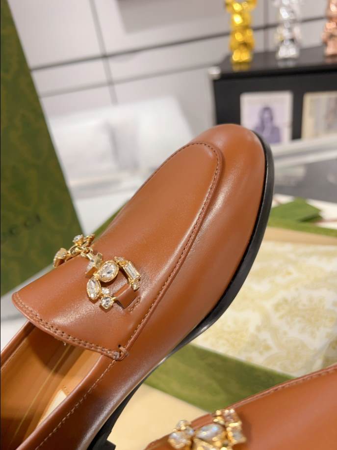 Gucci Jordaan Brown Loafer - GL068