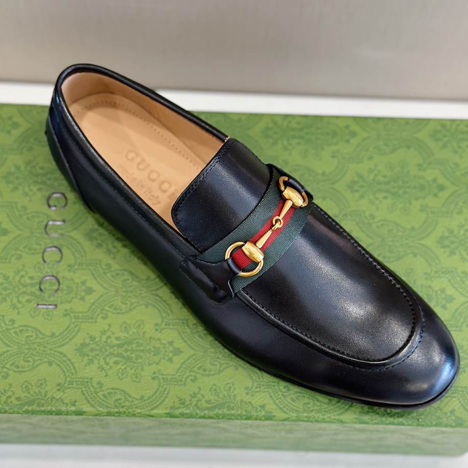 Gucci Slipper Flacher Black Loafer - GL082