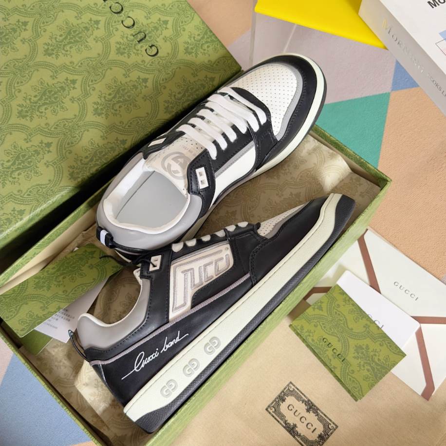 Gucci Basket Grey White Sneakers - GCC222