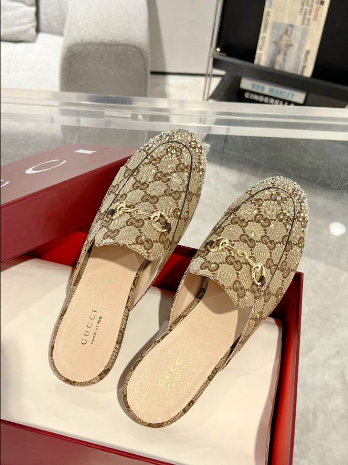 Gucci Princetown Slipper Beige Loafer - GL059