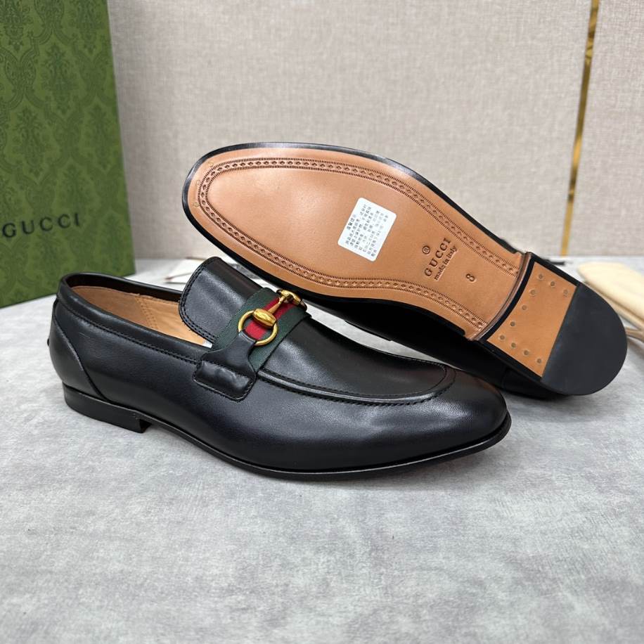 Gucci Men Horsebit Black Loafer - GL090