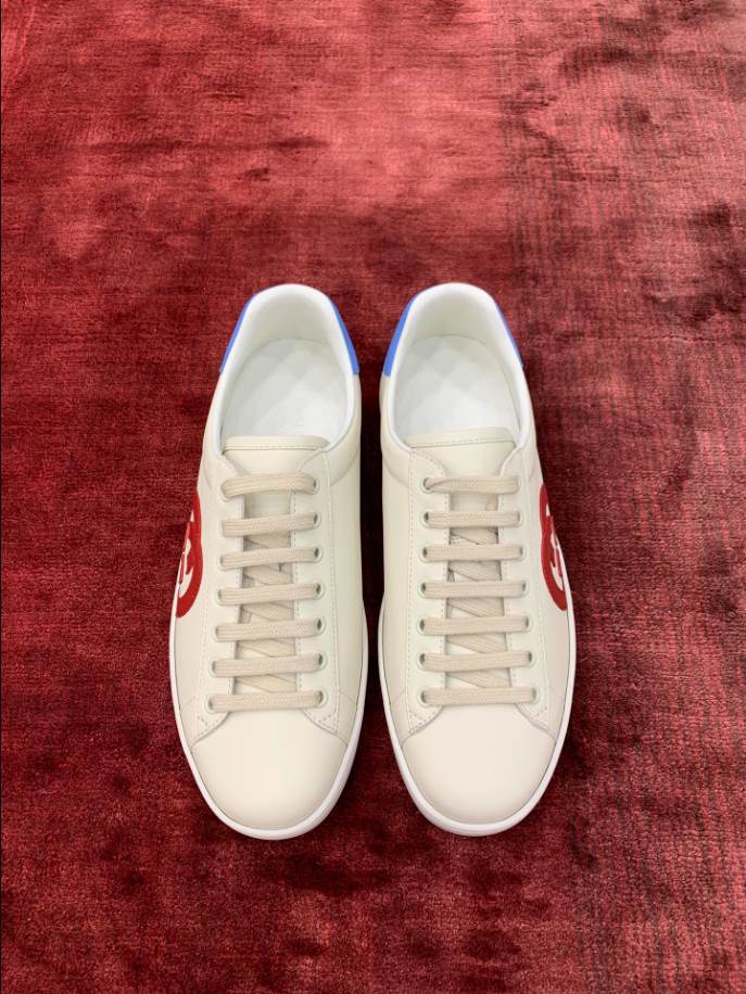 Gucci Ace Interlocking G White Red Blue Sneakers - GCC196