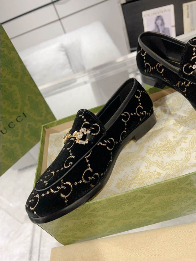 Gucci Horsebit Princetown Black Leather Loafer - GL074