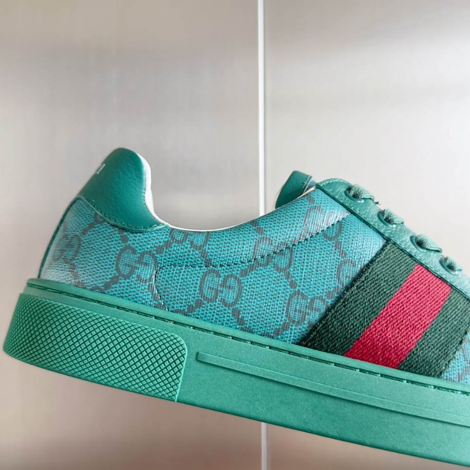 Gucci Ace Crystal Green Sneakers - GCC188