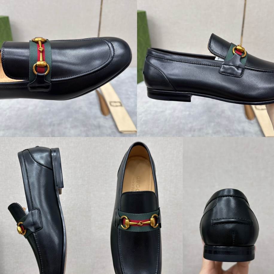 Gucci Men Horsebit Black Loafer - GL090