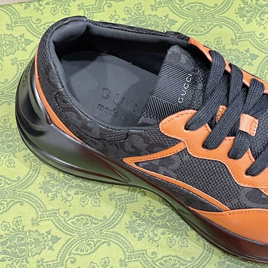 Gucci Rhyton Black Brown Sneakers - GCC193