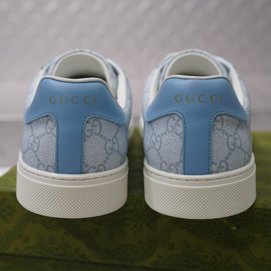 Gucci Ace Light Blue White Sneakers - GCC216