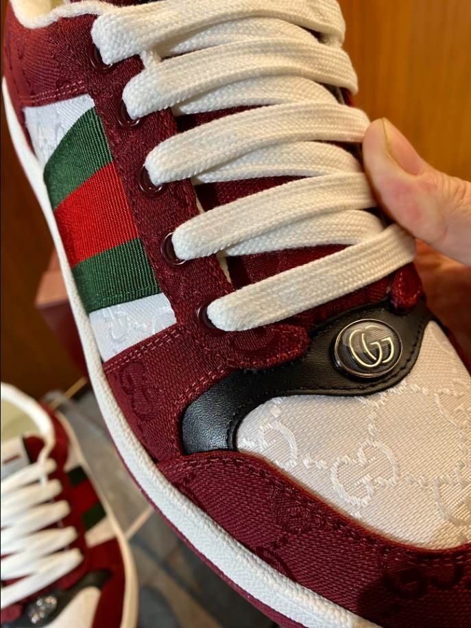 Gucci Rosso Ancora Red and White Sneakers - GCC181