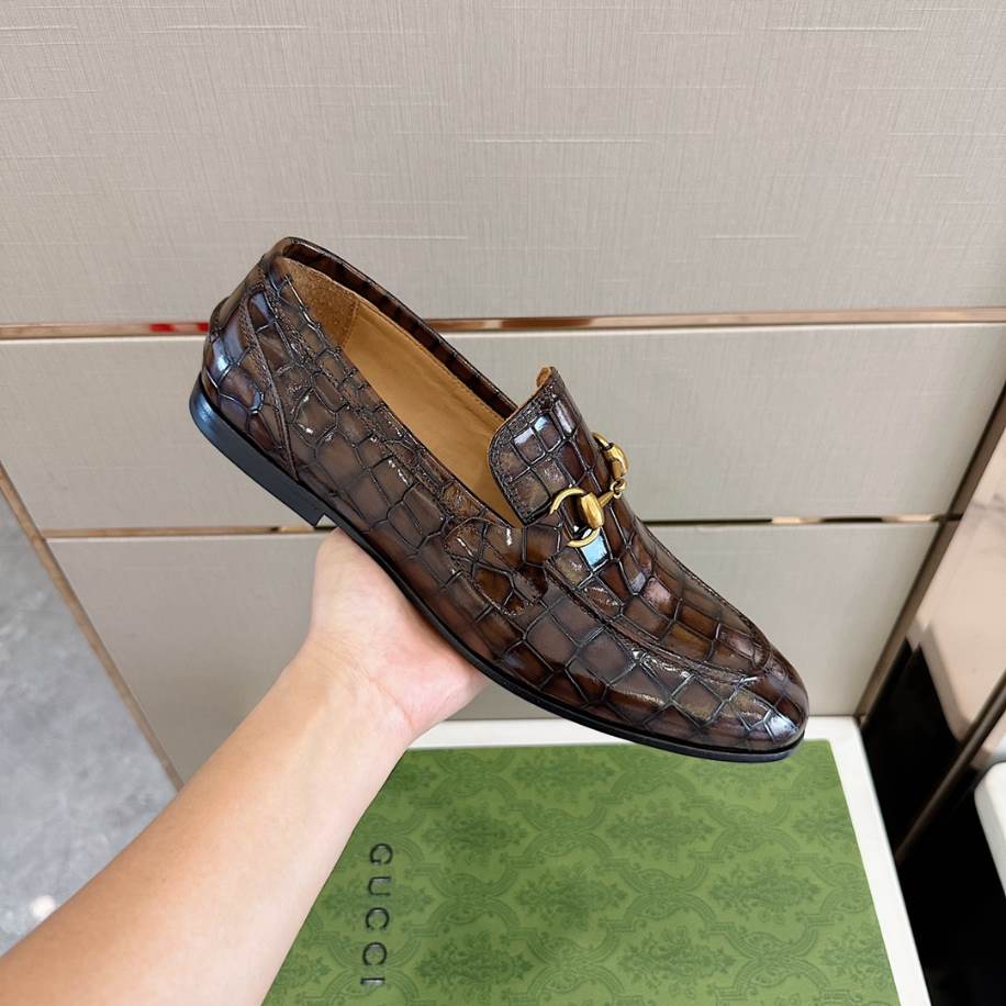 Gucci Thick Base Elevation Brown Loafer - GL086