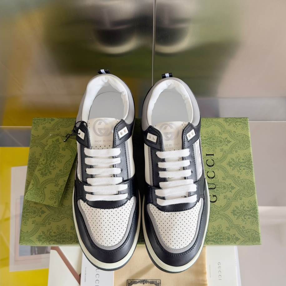 Gucci Basket Grey White Sneakers - GCC222