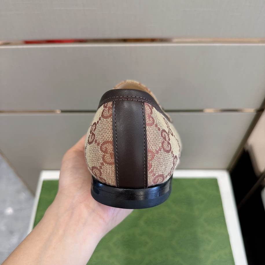 Gucci Slipper Flacher Brown Loafer - GL080