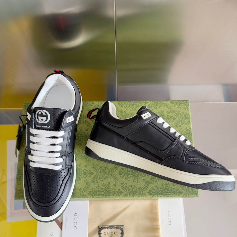 Gucci Basket Black White Sneakers - GCC220