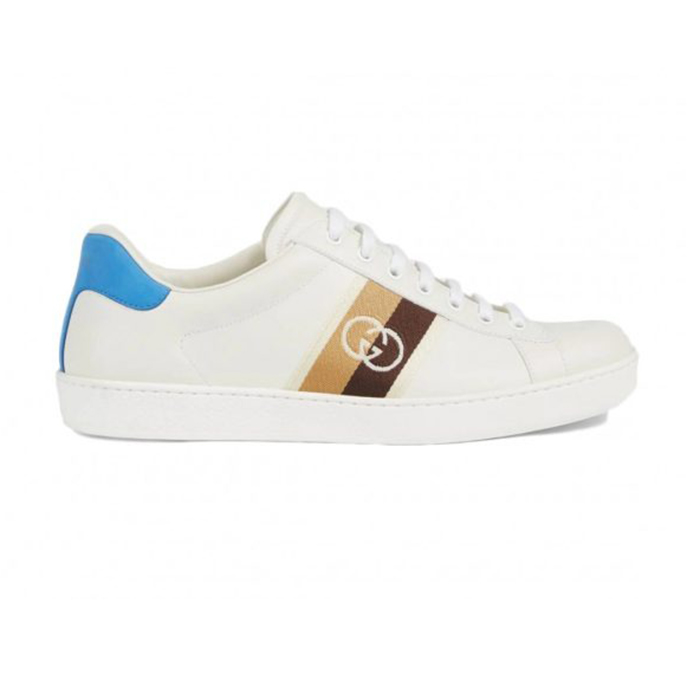 Gucci Ace Blue Interlocking Sneakers - GCC228
