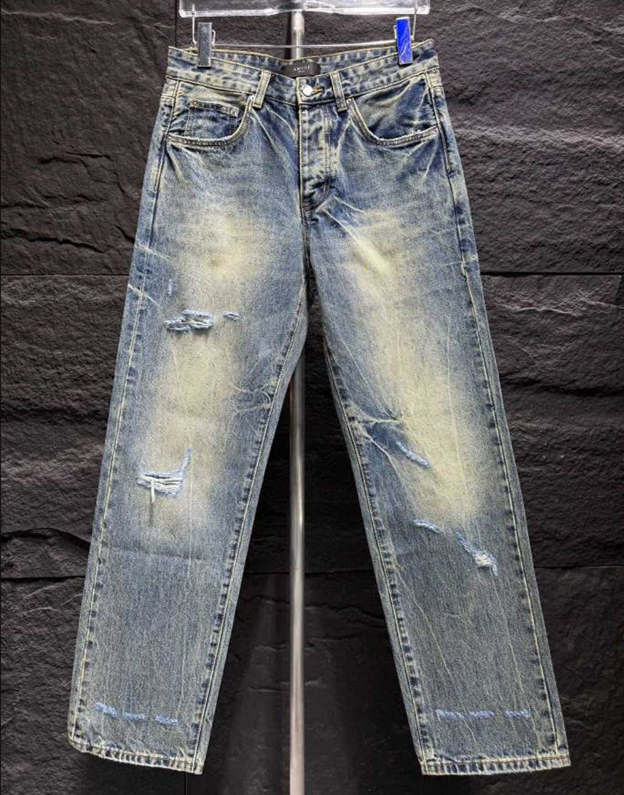 Amiri Rip Blue Jeans - AMIJ036