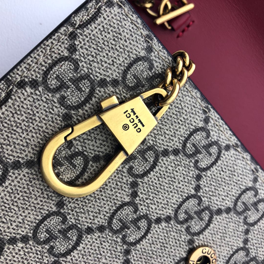 GUCCI GG SUPREME MINI CHERRY BAG - WLG024 GUCCI GG SUPREME MINI CHERRY BAG
