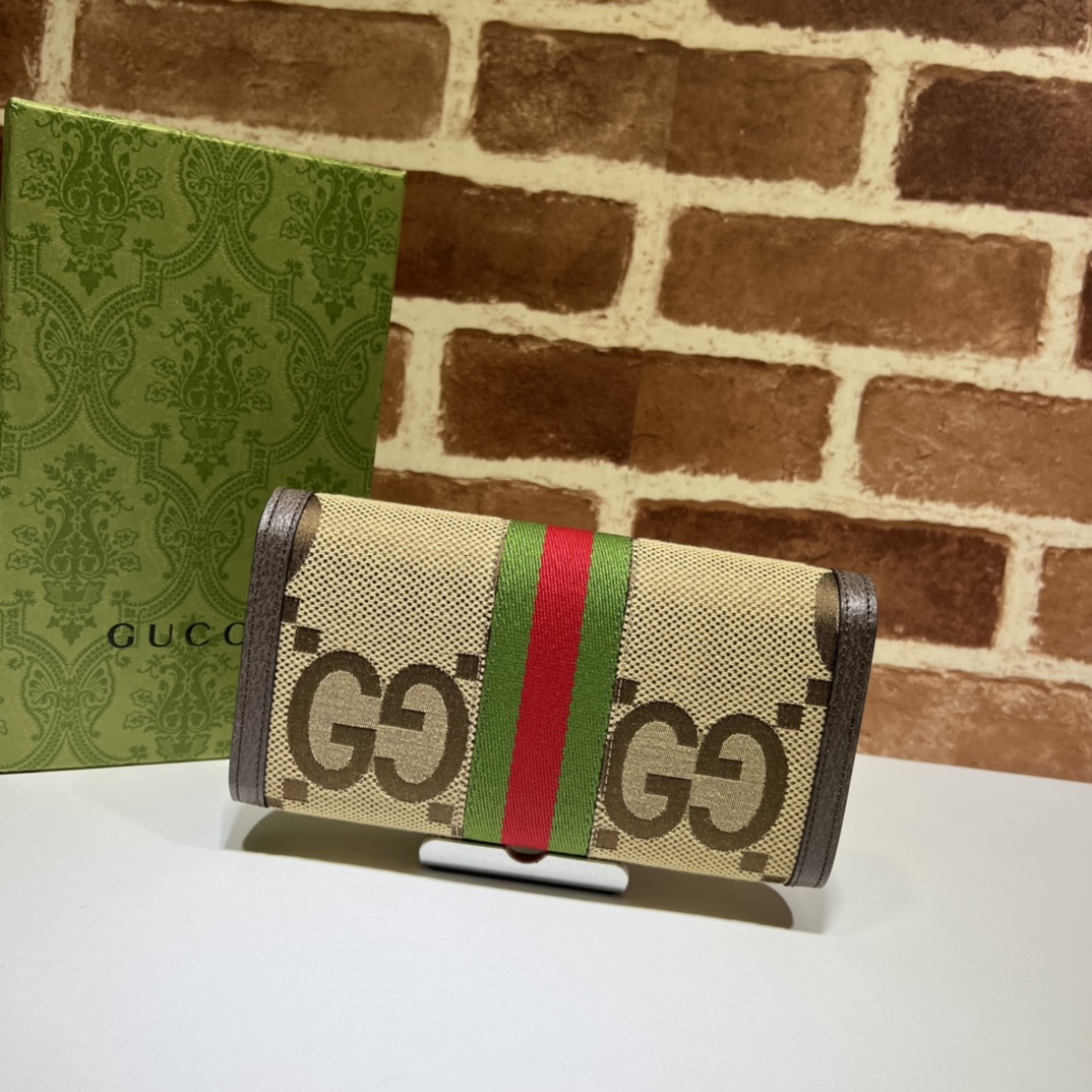 GUCCI MONOGRAM JUMBO GG TEXTURED DOLLAR CALFSKIN - WLG033 GUCCI MONOGRAM JUMBO GG TEXTURED DOLLAR CALFSKIN - WLG033