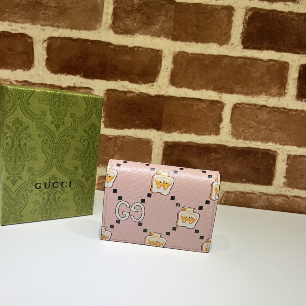 GUCCI X PIKARAR KAWAII ANIMAL-PRINT WALLET - WLG042 GUCCI X PIKARAR KAWAII ANIMAL-PRINT WALLET