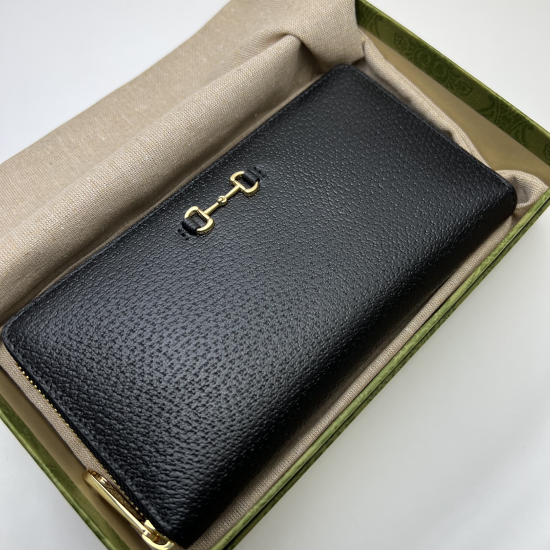GUCCI LONG WALLET HORSEBIT LEATHER - WLG044 GUCCI LONG WALLET HORSEBIT LEATHER