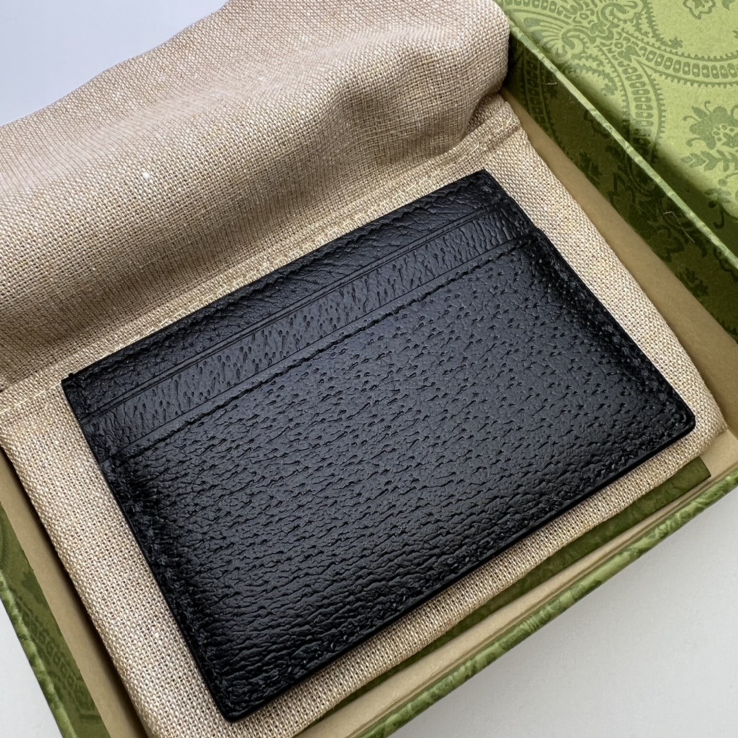 GUCCI BLACK HORSEBIT CARD HOLDER - WLG046