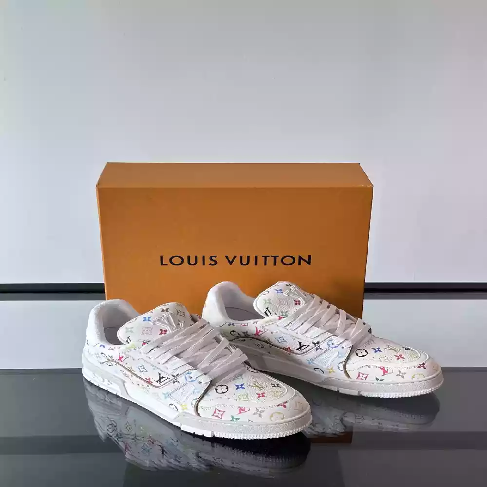 LV x TM LV TRAINER SNEAKER IN WHITE