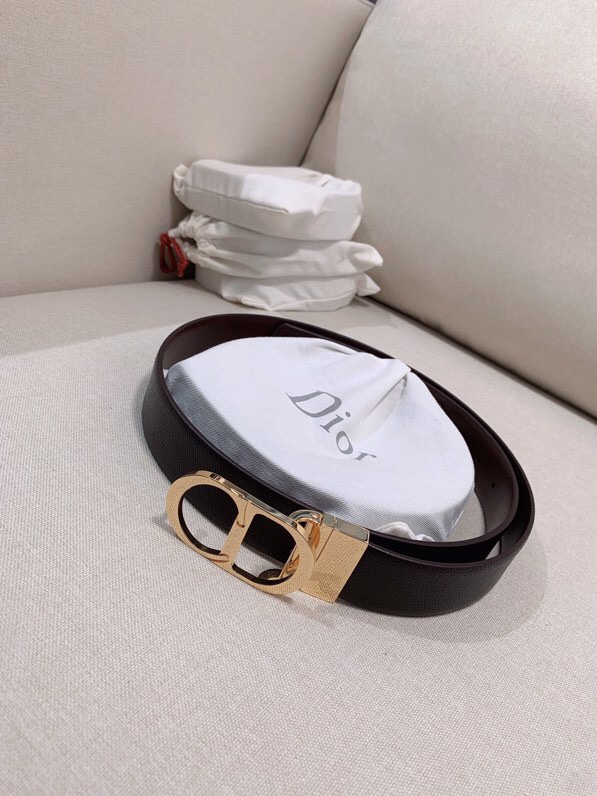 DIOR LEATHER 30 MONTAIGNE REVERSIBLE BELT- DB014 DIOR LEATHER 30 MONTAIGNE REVERSIBLE BELT